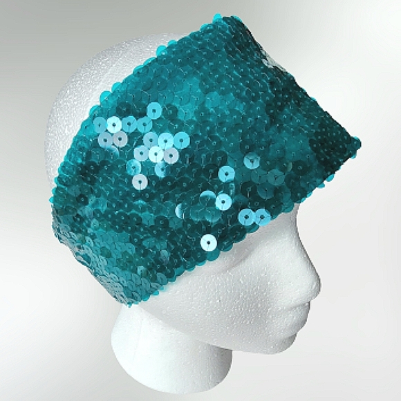 Kolkin Teal Sequin Headband - Picture 1 of 10